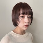 ショートボブ/ショート/ピンクブラウン/レッドブラウン/美髪