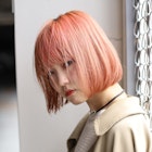 コーラルピンク×ボブ