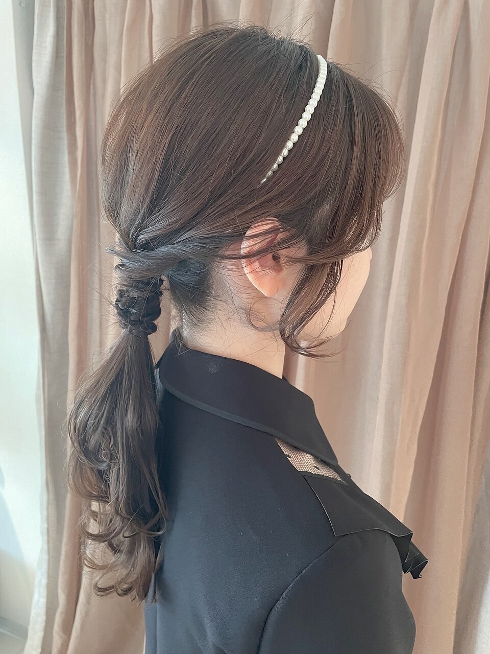 韓国　ローポニー ニュアンス【アレンジ ヘアセット 立川】