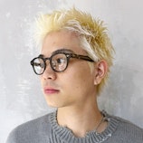 ブロンドスパイキー_アップバングコンマヘア_ba425822