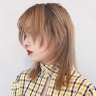 ブロンドベージュウルフカット_大人ガーリー_ba382421