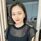 大人可愛いxミニボブxグレージュカラーxナチュラルボブx韓国