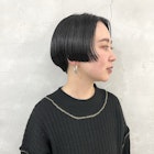透明感黒髪ショート