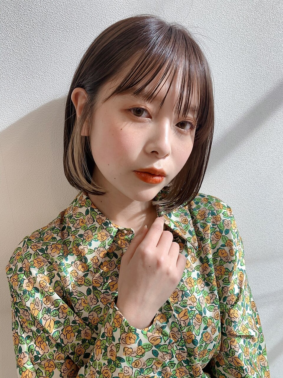 20代30代40代丸みショートボブマッシュ前下がりレイヤー