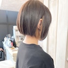 福山市美容室Caary人気前下がりボブ抜きっぱなしインナー