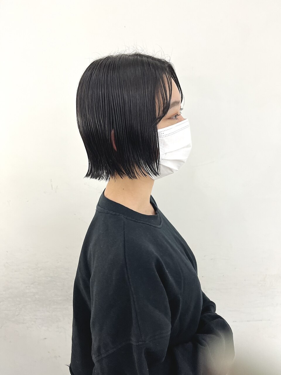 黒髪×ぱつッとボブ