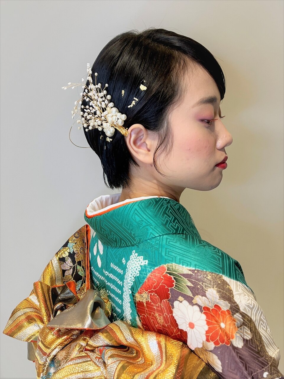 成人式/卒業式 ショート 和装アレンジ