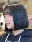 （韓国ヘア/シースルー前髪/髪質改善/内巻き/きりっぱなしボブ）
