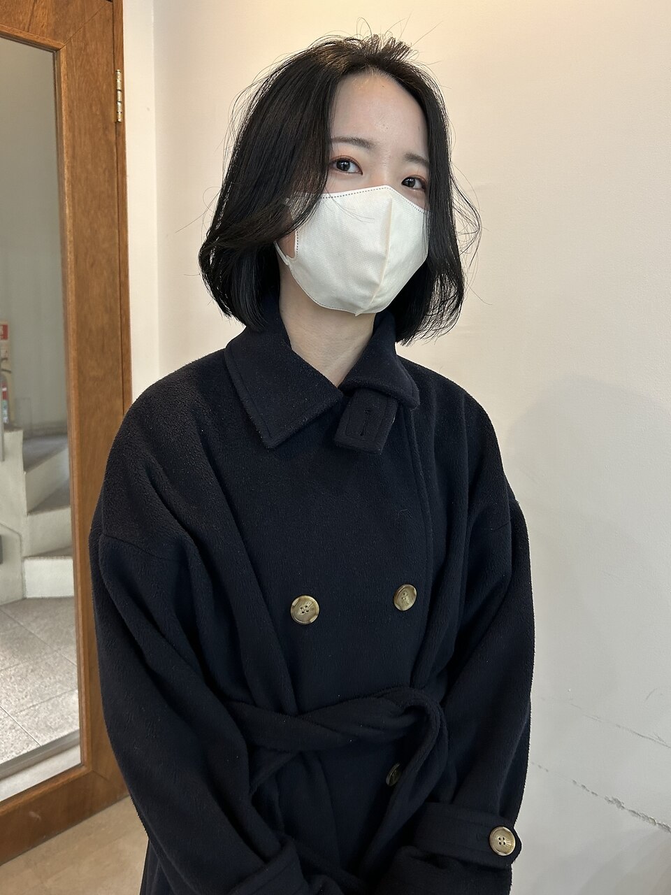 タンバルモリ 切りっぱなしボブ 韓国カット 顔周りレイヤー ボブ