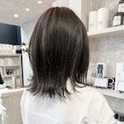 福山市美容室Caary人気 ダークグレージュ青みグレージュカラー