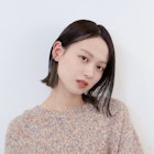 切りっぱなしボブ インナーカラー