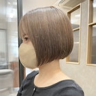 【kenta】切りっぱなしグレージュカラー