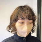 ボブパーマ/アッシュ/グレージュ