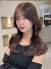 韓国大人ガーリー 内巻きくびれヘアピンクベージュ学割U24