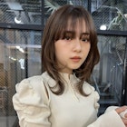 大人可愛い20代30代40代素髪レイヤー×ショコラベージュ