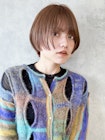 ショートボブ_チェリーブラウンフェミニンロング_9350