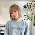 ハイトーン切りっぱなしラインなミニボブ