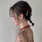 * arrange hair * ロブヘアの編み下ろし