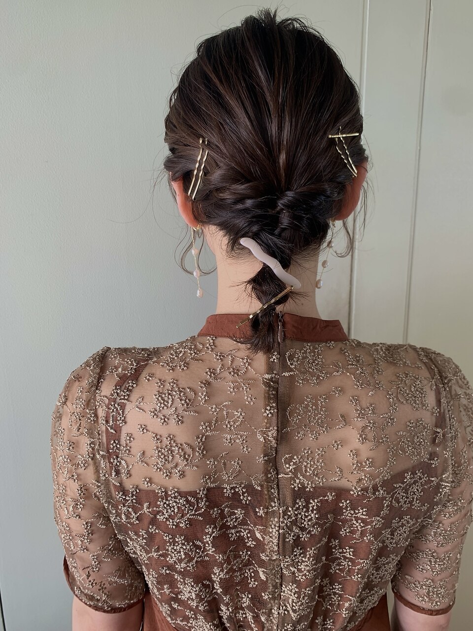 ＊ arrange hair ＊　ロブヘアの編み下ろし