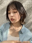 フェイスレイヤー顔周りカットくびれボブ【肥田亜沙美】