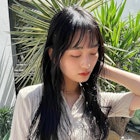 ぱっつん 抜け感ロング