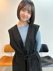 切りっぱなしボブ ミニボブ インナーカラーボブ 表参道 丸顔