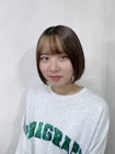 ボブ 切りっぱなしボブ ミニボブ イヤリングカラー 前髪カラー