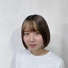 ボブ 切りっぱなしボブ ミニボブ イヤリングカラー 前髪カラー