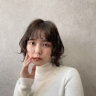 ボブレイヤーゆるふわくせ毛風ウルフパーマ