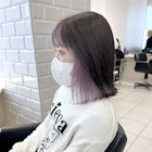 インナーラベンダーボブ【海野健造】静岡インナーカラー