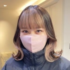 3230プラチナブロンドバイカラーオン眉ビビッドカラーこなれヘア