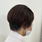 ○似合わせ前下がりショートボブ×オレンジカラー