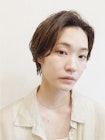 前髪長め大人小顔ショート30代40代50代　藤沢