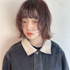 ミニボブ 切りっぱなしボブ 暗髪ボブ 外ハネボブ【Riku】