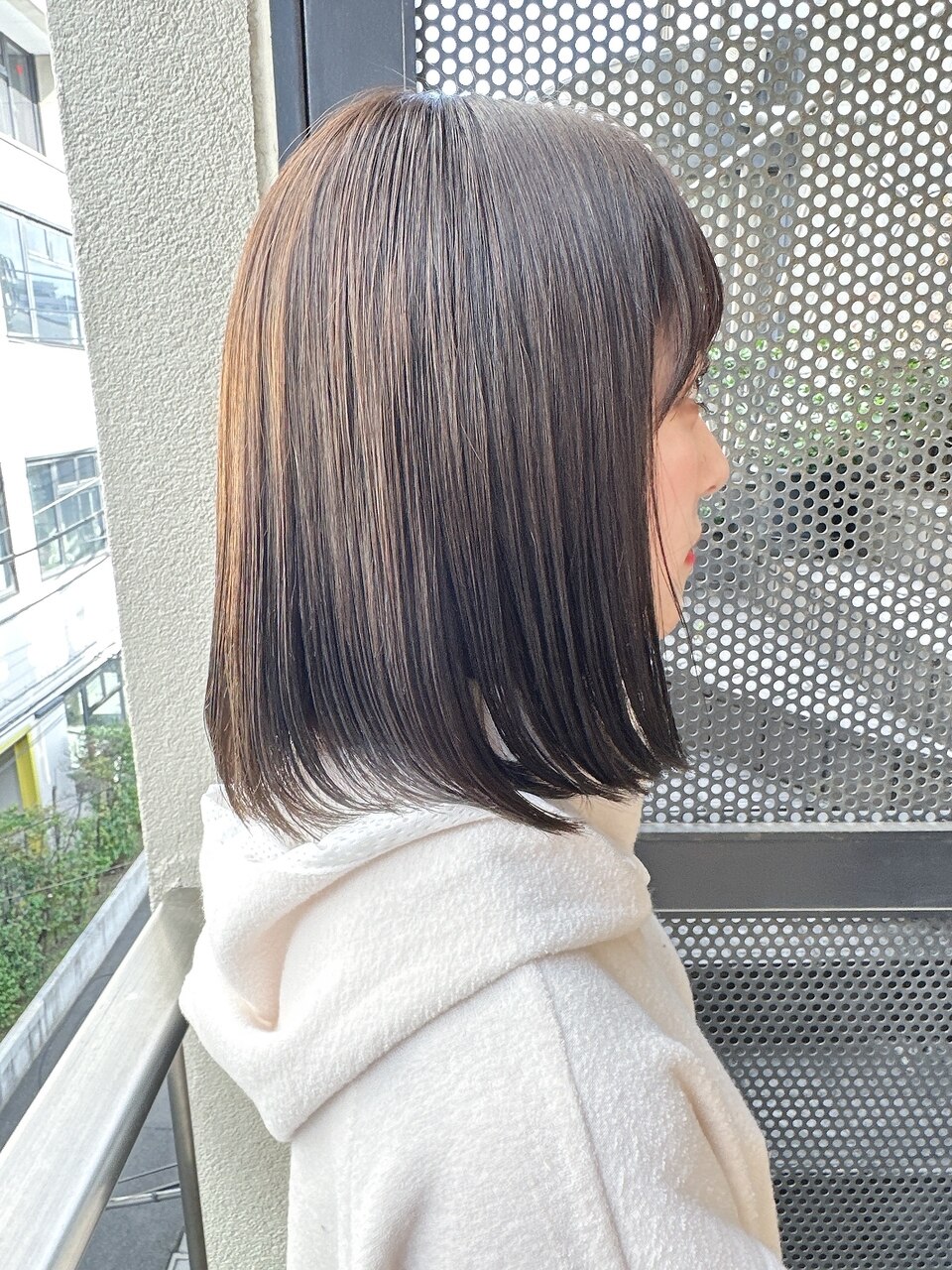 【salon de MiLK原宿】シルクミントベージュボブ