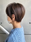 チョコレート大人可愛い20代30代40代50代ショートボブ丸み