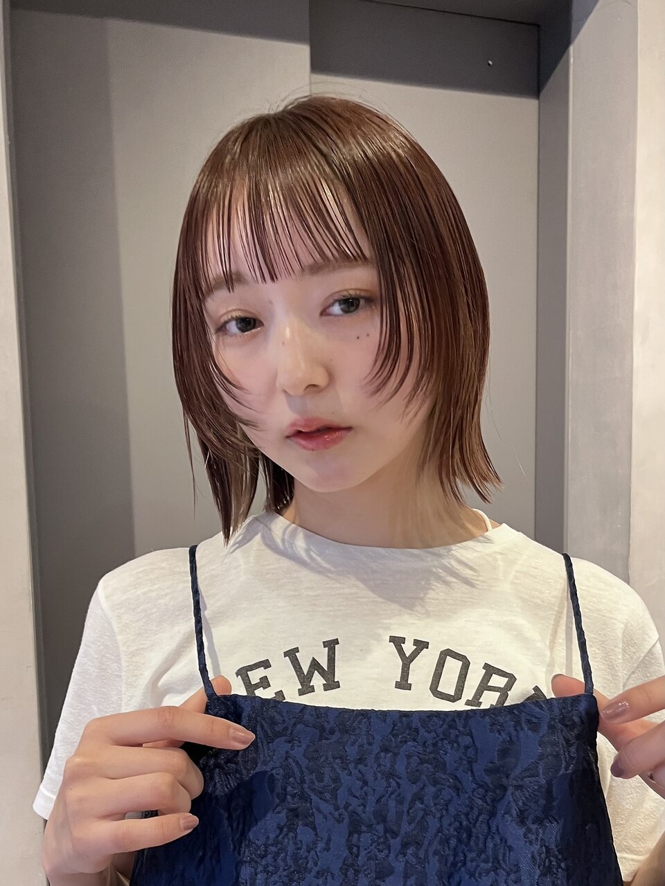 【Un ami】ウルフボブ/レイヤーボブ/オレンジヘア　寺村佳乃