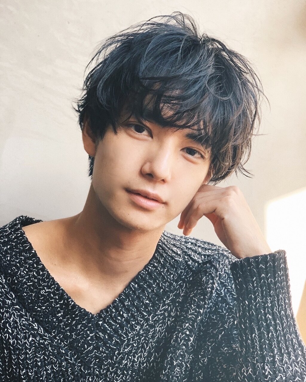 短すぎる要が苦手な男性のショート！刈り上げないマッシュパーマ