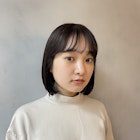 ワンカール前髪パーマ/まとまるボブ