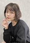 ミニボブウルフニュアンス前髪ゆるパーマ