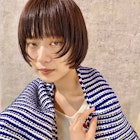 前上がりmini bob ×モカブラウン