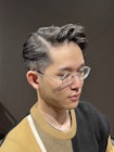 ビジネスフォーマル ツーブロックショート 七三オールバック