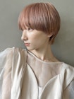 【PARK】ピンクベージュ×ブラントマッシュウルフ
