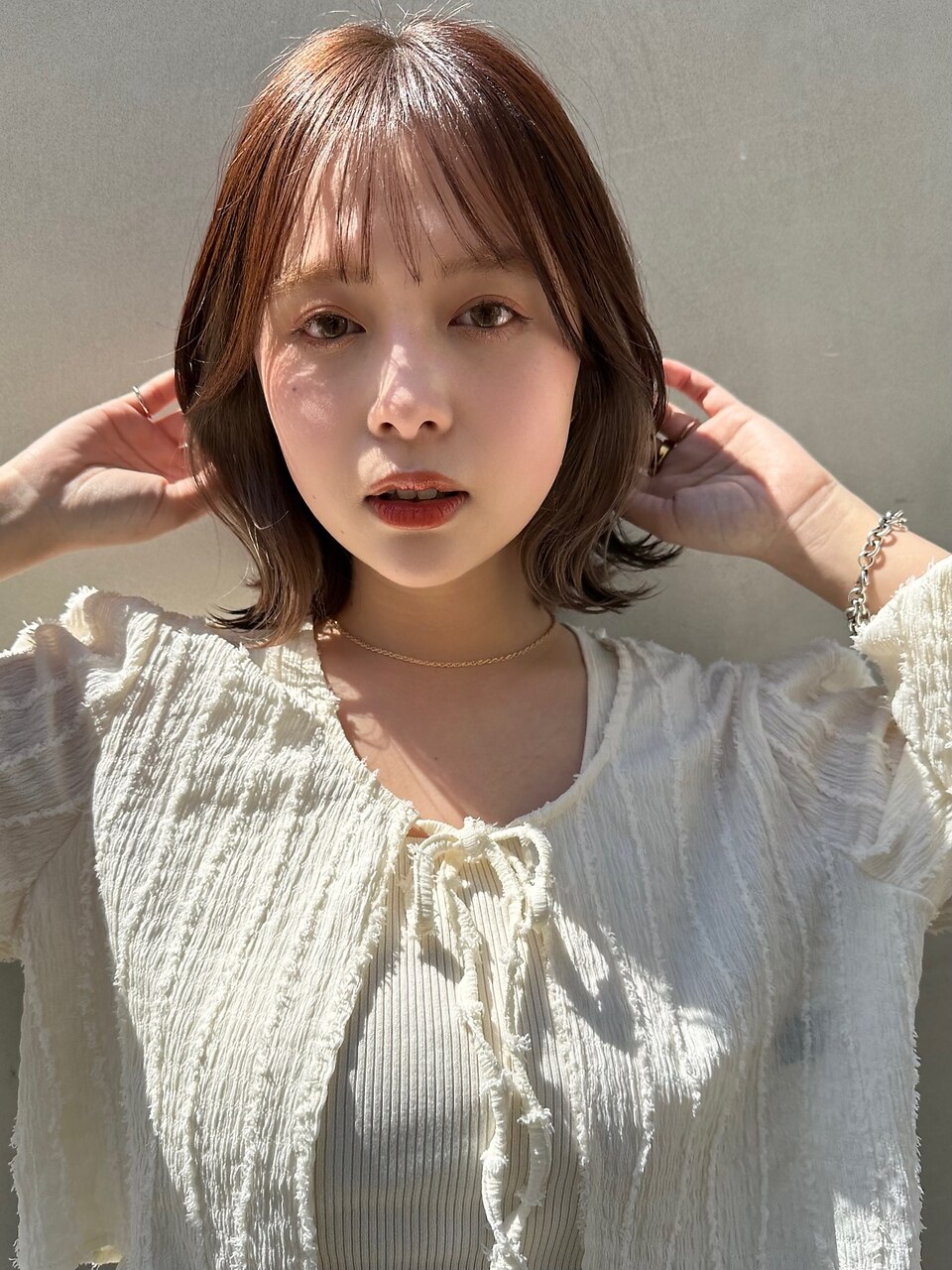 シースルーバング愛されくびれボブ【肥田亜沙美】
