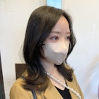 〇くびれヘア オリーブベージュ 韓国ヘア