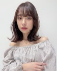 韓国ヘア くびれヘア くびれミディ ワイドバング フルバング