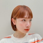 【Unami】暖色ボブ×ワイドバング ヘルシースタイル