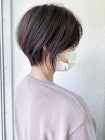 白髪ぼかしハイライトがオシャレな大人丸みショートby柴立吉之助