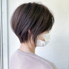 白髪ぼかしハイライトがオシャレな大人丸みショートby柴立吉之助