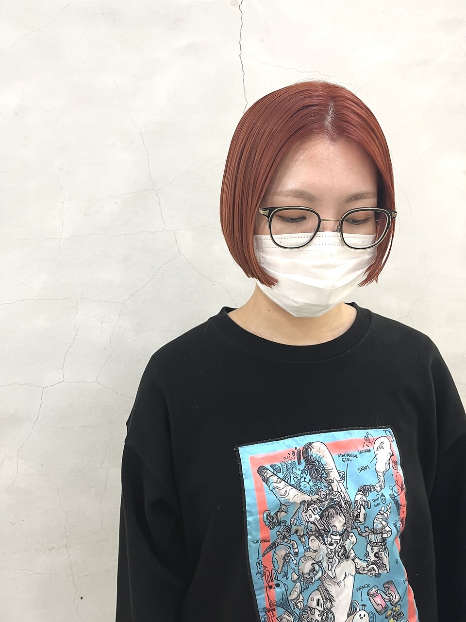 アプリコットオレンジボブ